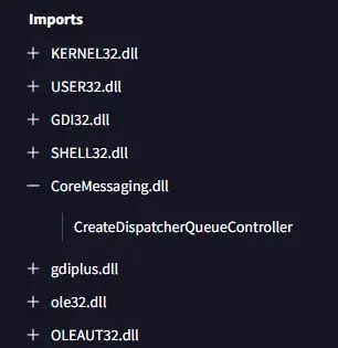 Τα αναγνωρισμένα DLL (Πηγή - VirusTotal)